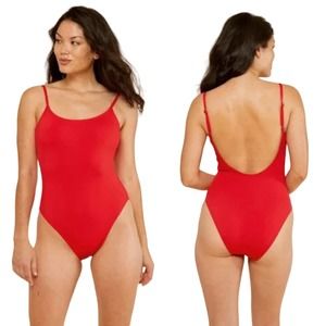 Andie Women's Red One Piece Swimsuit